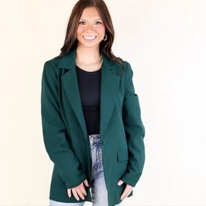 ANDREE by Unit Business as Usual Blazer in  Emerald green. Size Small NWT